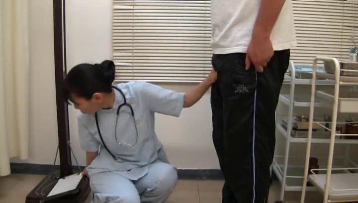 Awesome Amateur Japanese nurse works dick in great ways - 1
