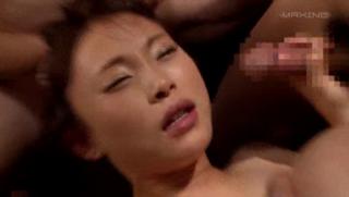 Huge Tits Awesome MILF Konishi Yuu gets gangbanged rough and gets a facial Doggy Style Porn