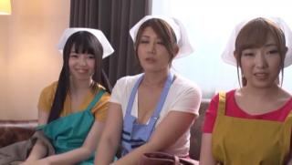 Arabe Awesome Three Japanese housewives suck and wanks a hard pecker CumSluts