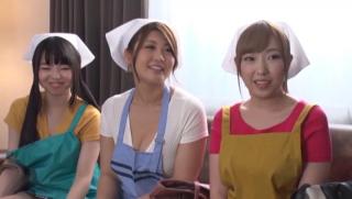 Rule34 Awesome Three Japanese housewives suck and wanks a...