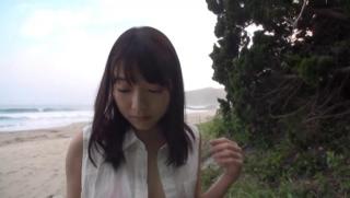 Blowjob  Awesome Skinny Japanese teen Suzukawa Ayane gives some oral outdoors Gape - 1