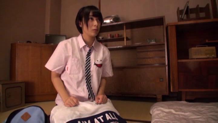 Awesome Short-haired Japanese teen fucks with an experienced guy - 2