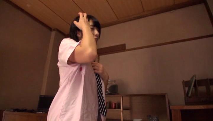 Best Blow Job  Awesome Short-haired Japanese teen fucks with an experienced guy Gay Shop - 2