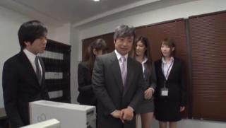 BGSex Awesome Japanese office chicks take off costumes to get gangbanged Gotblop