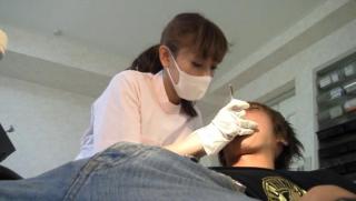 Handjobs Awesome Charming Tokyo dentist bounces on her...