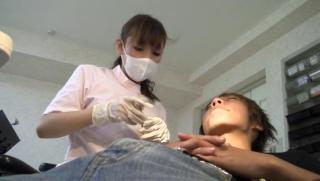 Hermana Awesome Charming Tokyo dentist bounces on her patient's dong Gonzo