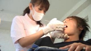 Hustler  Awesome Charming Tokyo dentist bounces on her patient's dong Best blowjob - 1