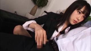 Girl On Girl Awesome Bubble-assed office chick Kitagawa Yuzu giving a hand work HellPorno