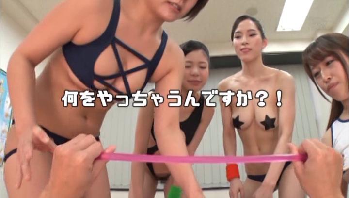 Awesome Japanese brunettes like a group action - 1