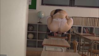 Exotic Awesome Pigtailed girl was caught masturbating Classroom