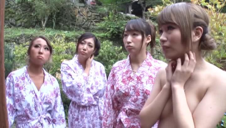 Awesome Stunning outdoor group sex for a hot Japanese av model - 2