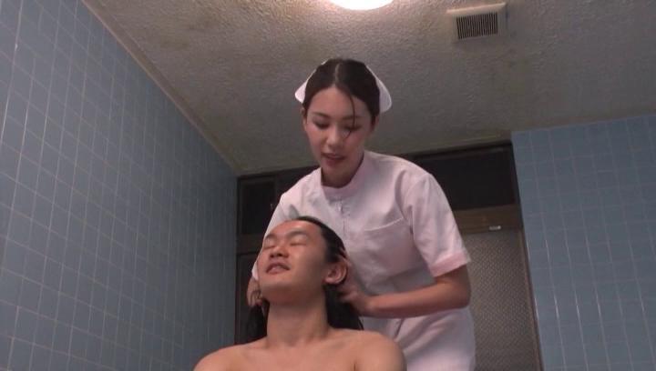 Short Hair  Awesome Naked nurse goes wild on cock in superb Japanese XXX Desnuda - 1