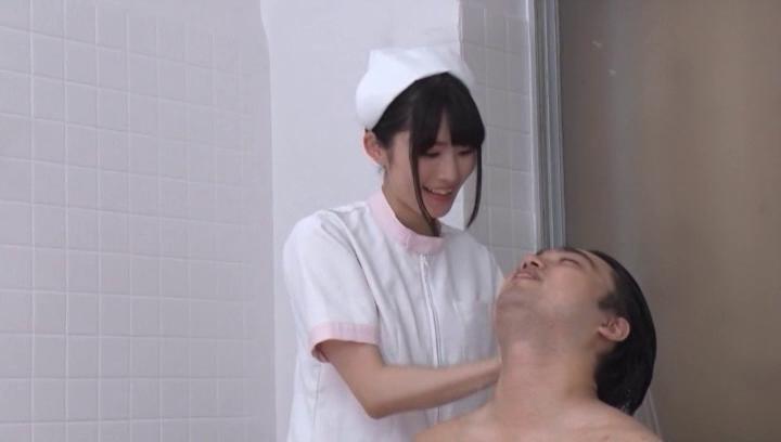 Awesome Asian nurse sucks and fucks with horny patient - 1