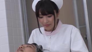 Dildo Fucking Awesome Asian nurse sucks and fucks with horny patient Licking Pussy