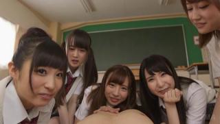 Squirting Awesome Japanese schoolgirl is having group sex Macho