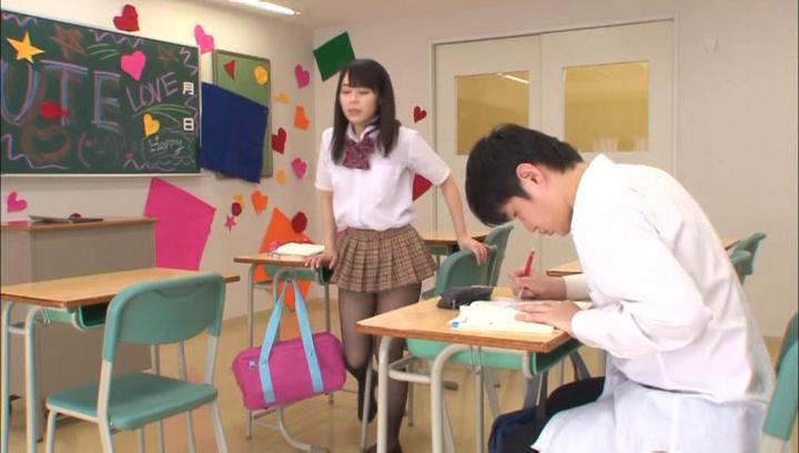 Old And Young  Awesome Classroom Japanese porn with sweet Kanae Ruka Bedroom - 1