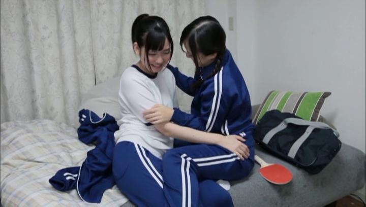 Awesome Japanese college girls sharing passion together - 1