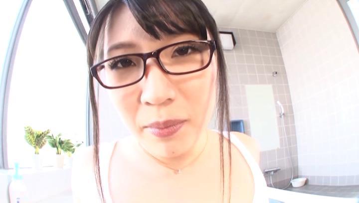 Ginger  Awesome Japanese milf got fresh cum on tits Bus - 1