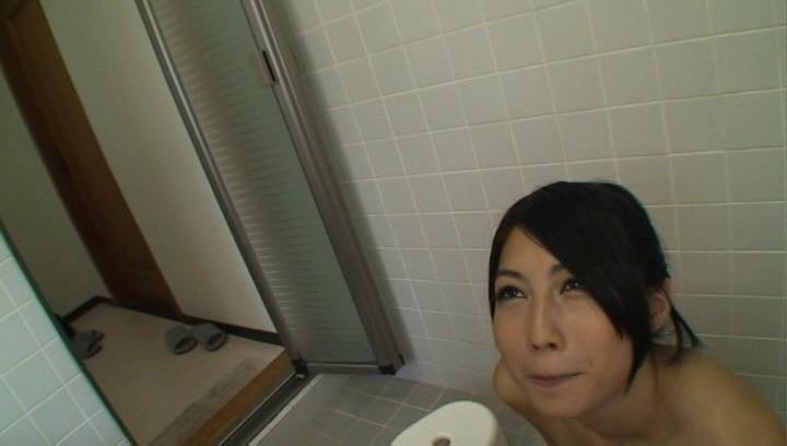 Awesome Amazing milf, Saionji Reo had a shower - 1