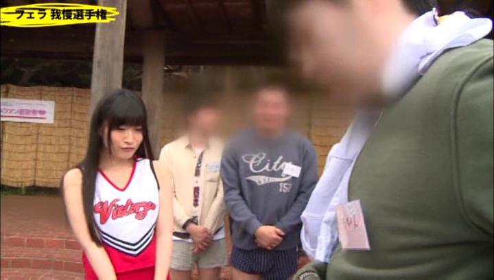 Wet  Awesome Japanese cheerleader likes deep blowjobs Gonzo - 1