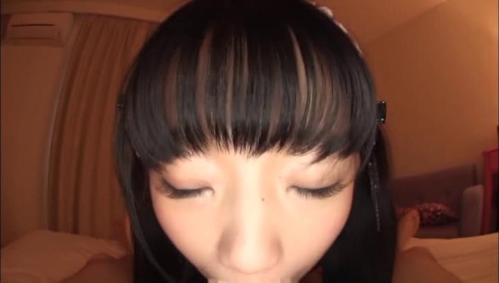 Awesome Nasty Japanese brunette is sucking cock - 2