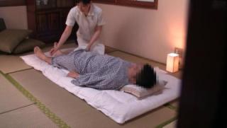 Young Old Awesome Massage turns into a blowjob for cash...
