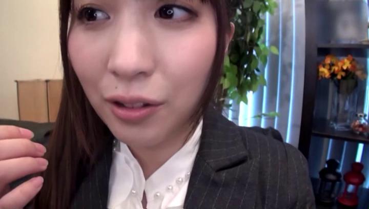 Awesome Japanese lady in office suit got fucked - 1
