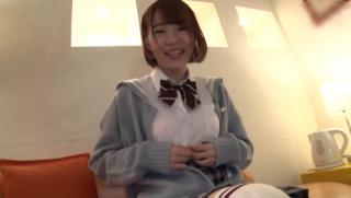 HotXXX Awesome Japanese schoolgirl is wearing lingerie PornGur