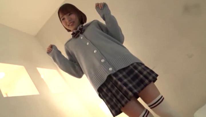 Awesome Japanese schoolgirl is wearing lingerie - 2