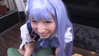 Vietnamese Awesome Astonishing Japanese girl in a cosplay sex action in POV NSFW Gif