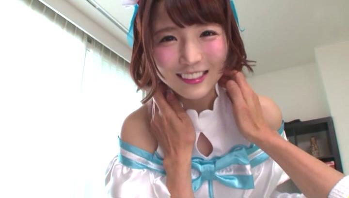 Gay Handjob  Awesome Teen girl Sakura Kizuna gets hot sperm in her mouth Glory Hole - 1