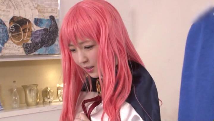 Transex  Awesome Pink-haired Japanese AV girl Sakura Kizuna gets pussy pleasured WorldSex - 2