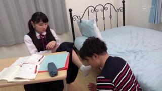 Stockings Awesome Pigtailed Japanese schoolgirl seduced and fucked her classmate Spreadeagle