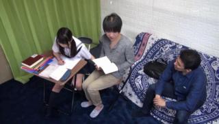 SexLikeReal Awesome Japanese teen riding a cock instead of doing her homework Skirt