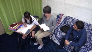 Fucking Hard Awesome Japanese teen riding a cock instead of doing her homework C.urvy