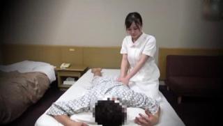Sissy  Awesome Amazing Japanese masseuse caught on cam while fucking hard Negra - 1