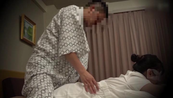 Awesome Amazing Japanese masseuse caught on cam while fucking hard - 2