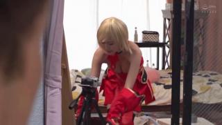 OxoTube Awesome Glamour Japanese blonde with big tits enjoying cosplay sex Casal