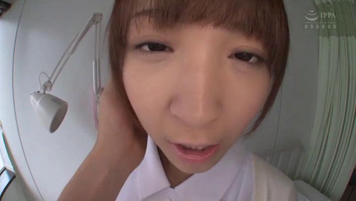 Asstomouth  Awesome Kinky Japanese nurse in white stockings having sex with a patient Young Petite Porn - 1