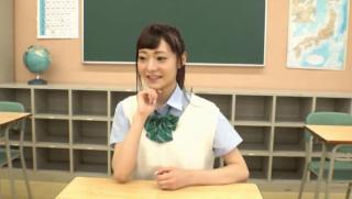 KissAnime Awesome Cute Japanese girl in a school uniform providng pussy to her teacher 