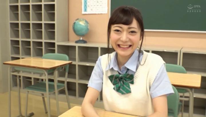Pussy Play  Awesome Cute Japanese girl in a school uniform providng pussy to her teacher Stream - 2