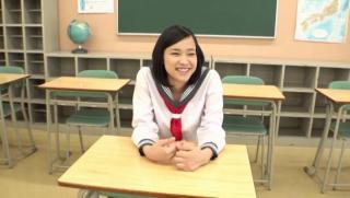 Shaking Awesome Japanese AV Model in a school uniform banged in the classroom Cheating Wife