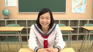 Tight Cunt Awesome Japanese AV Model in a school uniform banged in the classroom Titjob