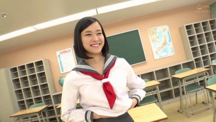 Tight Cunt  Awesome Japanese AV Model in a school uniform banged in the classroom Titjob - 2