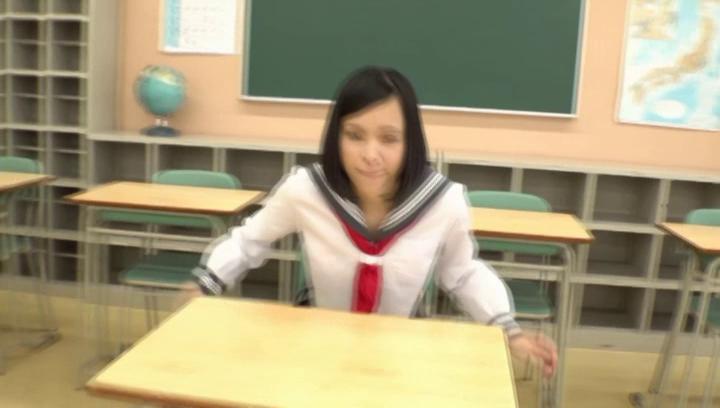 Perfect Ass Awesome Japanese AV Model in a school uniform banged in the classroom Amateur Sex