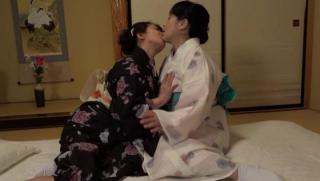 Online Awesome Mature Japanese lesbians in sexy kimono in a passionate action Kathia Nobili