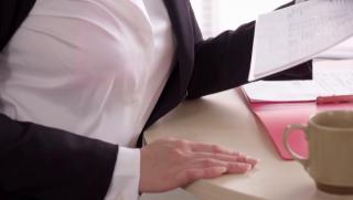 Fresh Awesome Sexy office lady works magic with a massive...