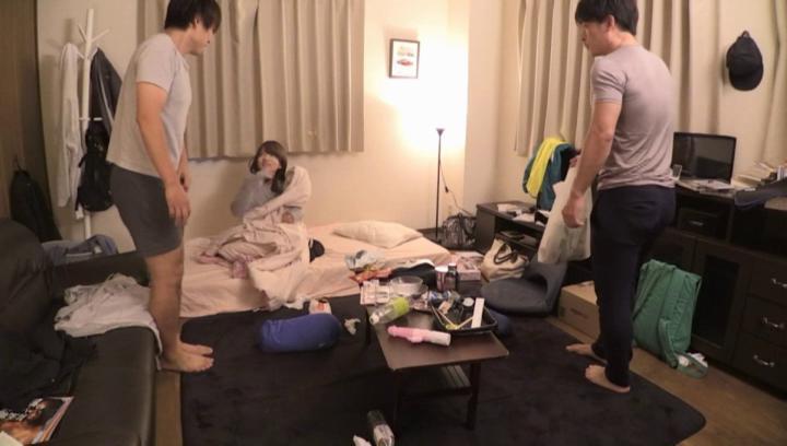 Sexcams  Awesome Homemade Japanese threesome taped in secret Muscular - 1