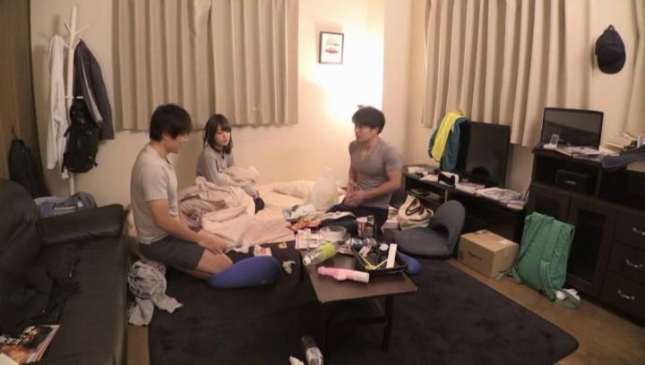 Awesome Homemade Japanese threesome taped in secret - 2