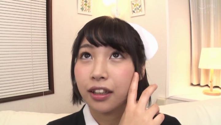 Awesome Hot Japanese nurse enjoys toy insertion - 1